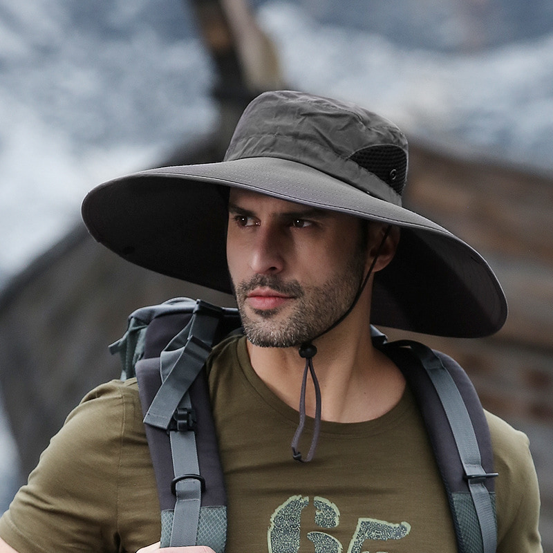 BK00028 Солнцезащитная шляпа с большим карнизом, водонепроницаемая, быстросохнущая панама BK00028 Солнцезащитная шляпа с большим карнизом, водонепроницаемая, быстросохнущая панама