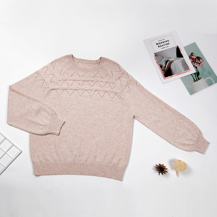 SM-K0042 Свободный вязаный джемпер с длинными рукавами, тонкая волнистая полая вязаная нижняя рубашка SM-K0042 Свободный вязаный джемпер с длинными рукавами, тонкая волнистая полая вязаная нижняя рубашка