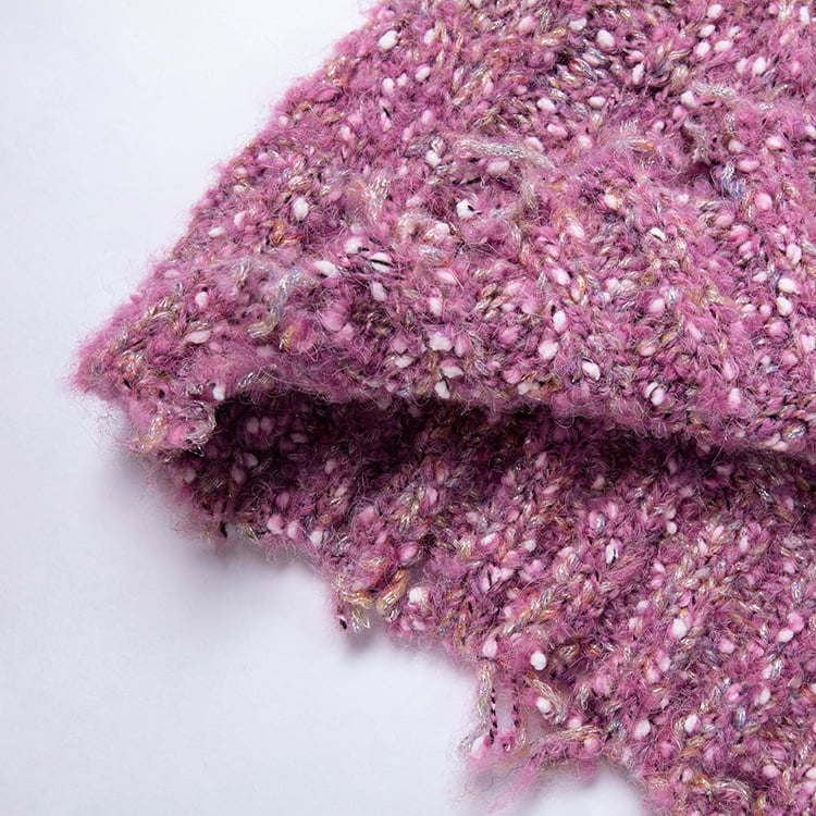 SM-K0037 Женский вязаный джемпер с круглым вырезом и необработанным вырезом на весну и осень SM-K0037 Женский вязаный джемпер с круглым вырезом и необработанным вырезом на весну и осень