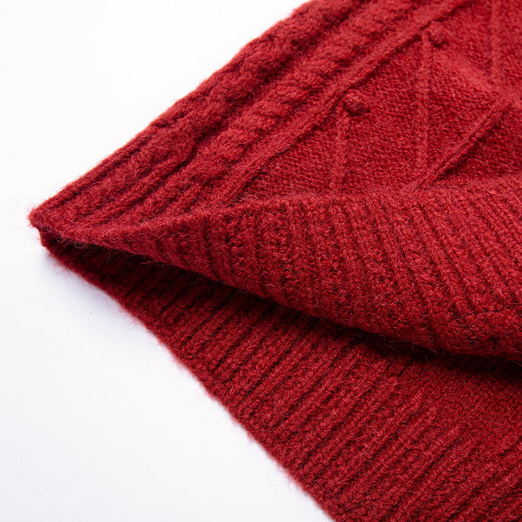 SM-K0034 Однобортный вязаный кардиган с жаккардовыми пуговицами и круглым вырезом на осень и зиму SM-K0034 Однобортный вязаный кардиган с жаккардовыми пуговицами и круглым вырезом на осень и зиму