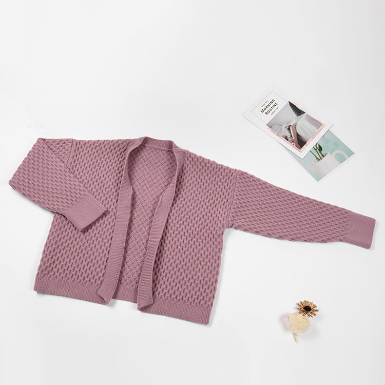 SM-K0044 Вязаный кардиган трехмерной вязки без пуговиц осенне-зимний свитер SM-K0044 Вязаный кардиган трехмерной вязки без пуговиц осенне-зимний свитер