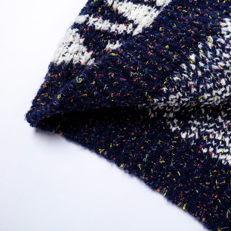 SM-K0036 Вязаный кардиган в крапинку с геометрическим узором. Женская осенне-зимняя верхняя одежда. SM-K0036 Вязаный кардиган в крапинку с геометрическим узором. Женская осенне-зимняя верхняя одежда.