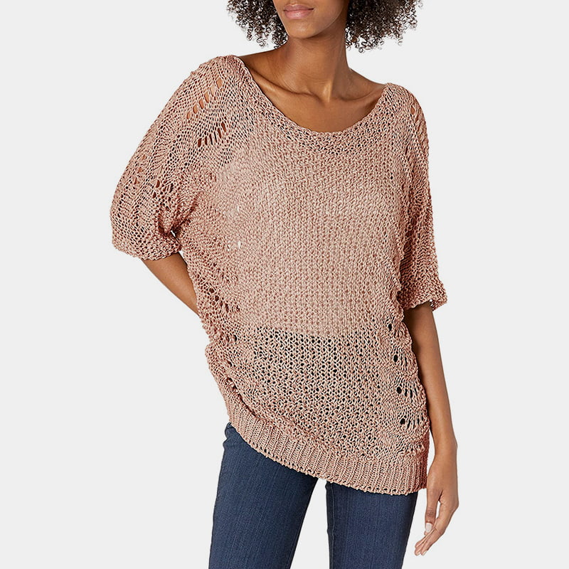 SM-K0060 Вязаный джемпер с круглым вырезом и солнцезащитным кремом с короткими рукавами SM-K0060 Вязаный джемпер с круглым вырезом и солнцезащитным кремом с короткими рукавами