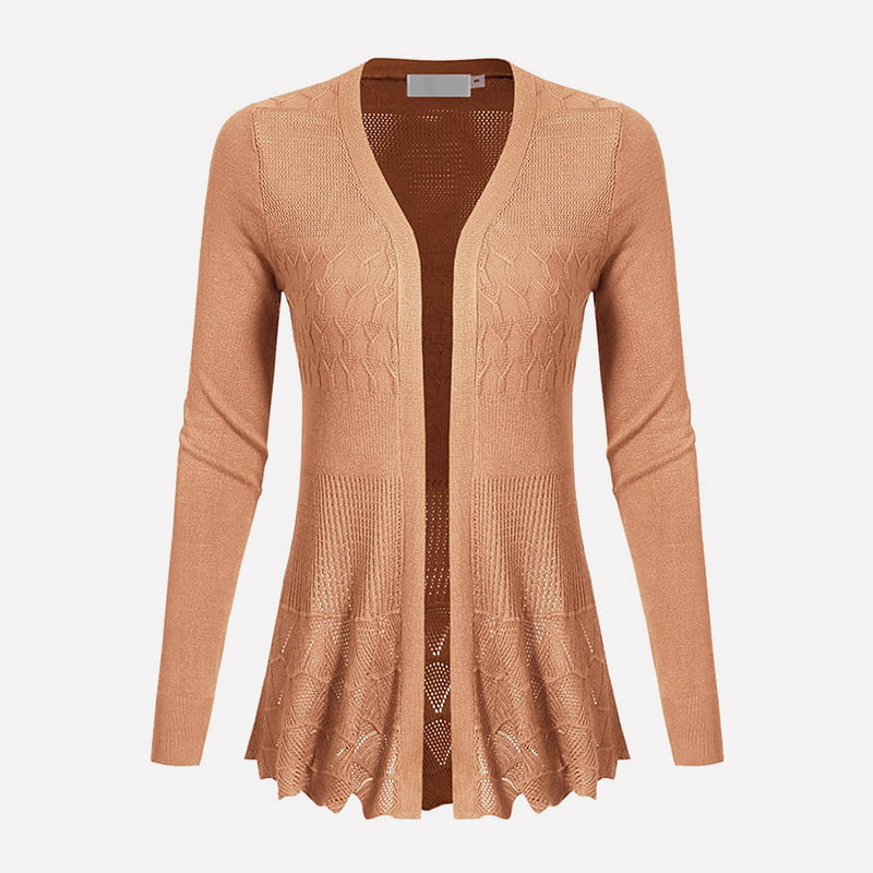 SM-K0072 Однотонный вязаный кардиган средней длины с длинным рукавом и V-образным вырезом SM-K0072 Однотонный вязаный кардиган средней длины с длинным рукавом и V-образным вырезом